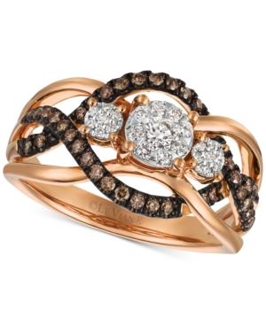 Le Vian Chocolatier Diamond Ring (1/2 Ct.t.w.) In 14k Rose Gold