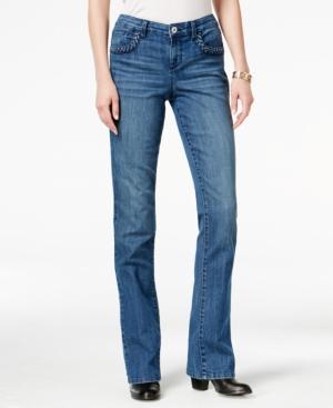 Style & Co. Braided-trim Bootcut Jeans, Only At Macy's