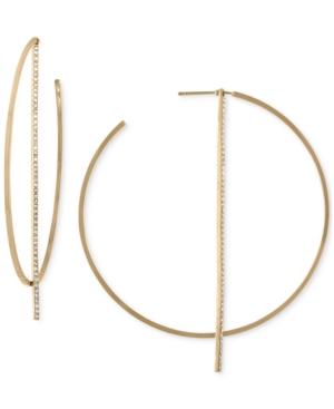 Rachel Rachel Roy Gold-tone Stick Hoop Earrings