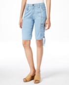Style & Co. Tummy-control Demim Bermuda Shorts, Only At Macy's