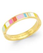 Kate Spade New York Gold-tone Look On The Bright Side Painted Enamel Bangle Bracelet