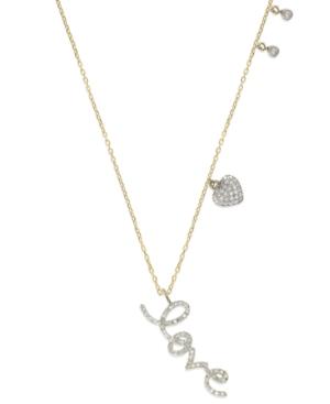 Diamond Love Drop Necklace In (1/4 Ct. T.w.)