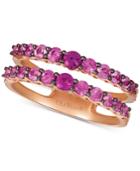 Le Vian Pink Sapphire (1-1/6 Ct. T.w.) & White Sapphire (1/5 Ct. T.w.) Ring In 14k Rose Gold