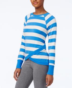 Tommy Hilfiger Crossover-hem Striped Top, A Macy's Exclusive Style