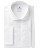 Ryan Seacrest Distinction Men's Slim-fit Stretch Non-iron White French Cuff Tuxedo Dress Shirt, Created For Macy's