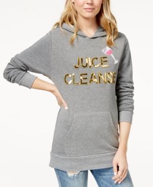 Bow & Drape Juice Cleanse Sequined Hoodie