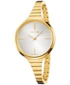 Calvin Klein Women's Swiss Lively Gold Pvd Stainless Steel Bracelet Watch 34mm K4u23526
