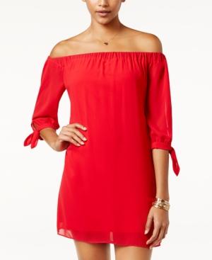 Bcx Off-the-shoulder Tie Shift Dress