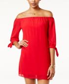 Bcx Off-the-shoulder Tie Shift Dress