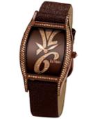 Le Vian Time Diamond Unisex Brown Leather Strap Watch (1-7/8 Ct. T.w.) 38mm Zag135a