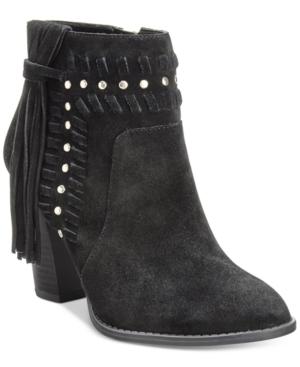Inc International Concepts Women's Jade Suede Fringe Booties, Only At Macy's Women's Shoes