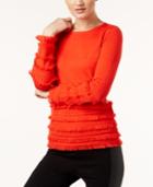 Trina Turk Sass Fringe-trim Sweater