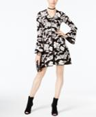 Inc International Concepts Printed Zip-up Fit & Flare Dress, Created For Macy's