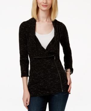 Inc International Concepts Asymmetrical-zippered Sweater Jacket, Only At Macy's