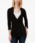 Inc International Concepts Asymmetrical-zippered Sweater Jacket, Only At Macy's