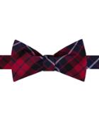 Tommy Hilfiger Men's Large Plaid To-tie Bow Tie
