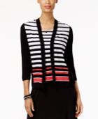 Alfred Dunner Saratoga Springs Striped Layered-look Top