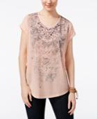 Style & Co Graphic Print T-shirt, Created For Macy's