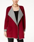 Alfani Colorblocked Open-front Cardigan, Created For Macy's