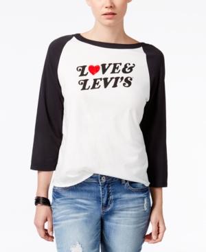 Levi's Cotton Raglan-sleeve Graphic Top