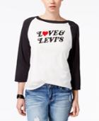 Levi's Cotton Raglan-sleeve Graphic Top