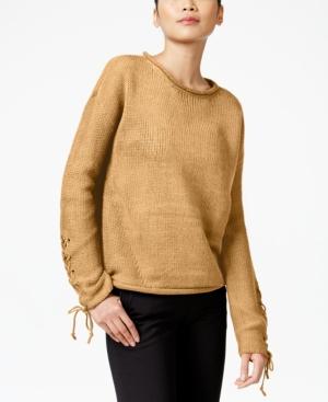 One A Lace-up Sweater