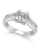 X3 Certified Diamond Engagement Ring (1-1/4 Ct. T.w.) In 18k White Gold