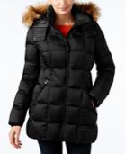 Marc New York Faux-fur-trim Hooded Quilted Down Coat