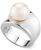 Cultured Freshwater Pearl (11mm) Ring In Sterling Silver