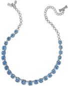 Kate Spade New York Silver-tone Blue Crystal Necklace
