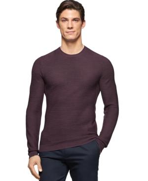 Calvin Klein Textured Crew-neck Sweater