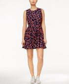 Maison Jules Sleeveless Cherry-print Fit & Flare Dress, Only At Macy's