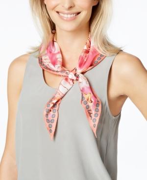 Echo Seaside Floral Silk Diamond Scarf