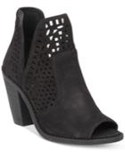 Jessica Simpson Cherrell Cutout Peep-toe Ankle Booties Women's Shoes