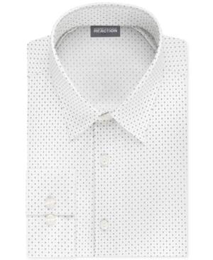 Kenneth Cole Reaction Men's Techni-cole Slim-fit Stretch Print Dress Shirt
