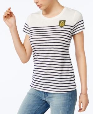 Maison Jules Striped Patch Top, Created For Macy's