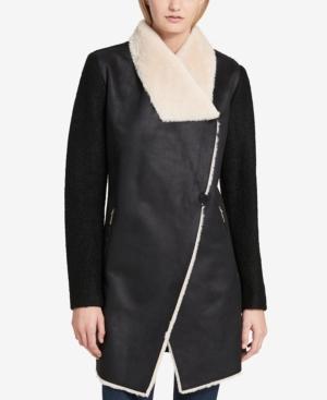 Calvin Klein Faux-shearling Walker Coat