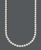 Belle De Mer Aa 36 Cultured Freshwater Pearl Strand Necklace (9-1/2-10-1/2mm) In 14k Gold