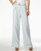 Jessica Simpson Juniors' Kegan Belted Wide-leg Soft Pants