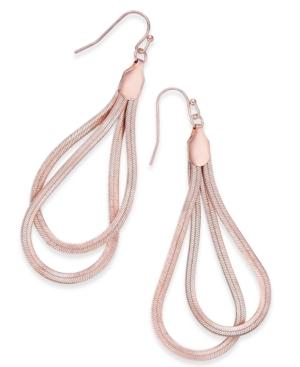 Thalia Sodi Rose Gold-tone Double Teardrop Drop Earrings, Only At Macy's