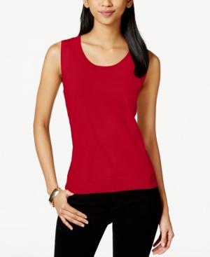 Charter Club Sleeveless Scoopneck Sweater, Created For Macy's