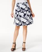 Tommy Hilfiger Floral-print A-line Skirt