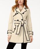 Betsey Johnson Petite Corset-back Skirted Trench Coat