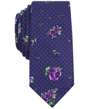 Bar Iii Men's Jacana Floral Skinny Tie, Created For Macy's