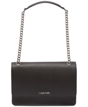 Calvin Klein Hayden Leather Shoulder Bag