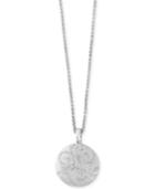 Balissima By Effy Diamond Disc Pendant Necklace (3/8 Ct. T.w.) In Sterling Silver