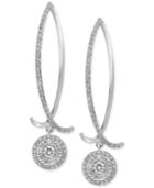Pave Classica By Effy Diamond Drop Earrings (1-1/6 Ct. T.w.) In 14k White Gold