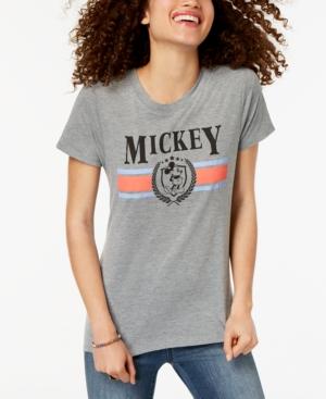 Modern Lux Juniors' Disney Mickey Mouse High-low Graphic T-shirt
