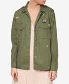 Sanctuary Cotton Embroidered Military Jacket