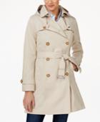 Tommy Hilfiger Hooded Water-resistant Trench Coat